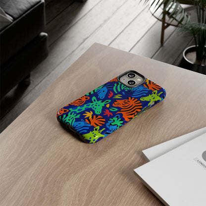 Vibrant Animal Print 3D Wrap Protective Phone Case Stylish Accessory for Men and Women Compatible with iPhone 13, 14, 15 & 16 – All Models Including Pro, Pro Max & Plus