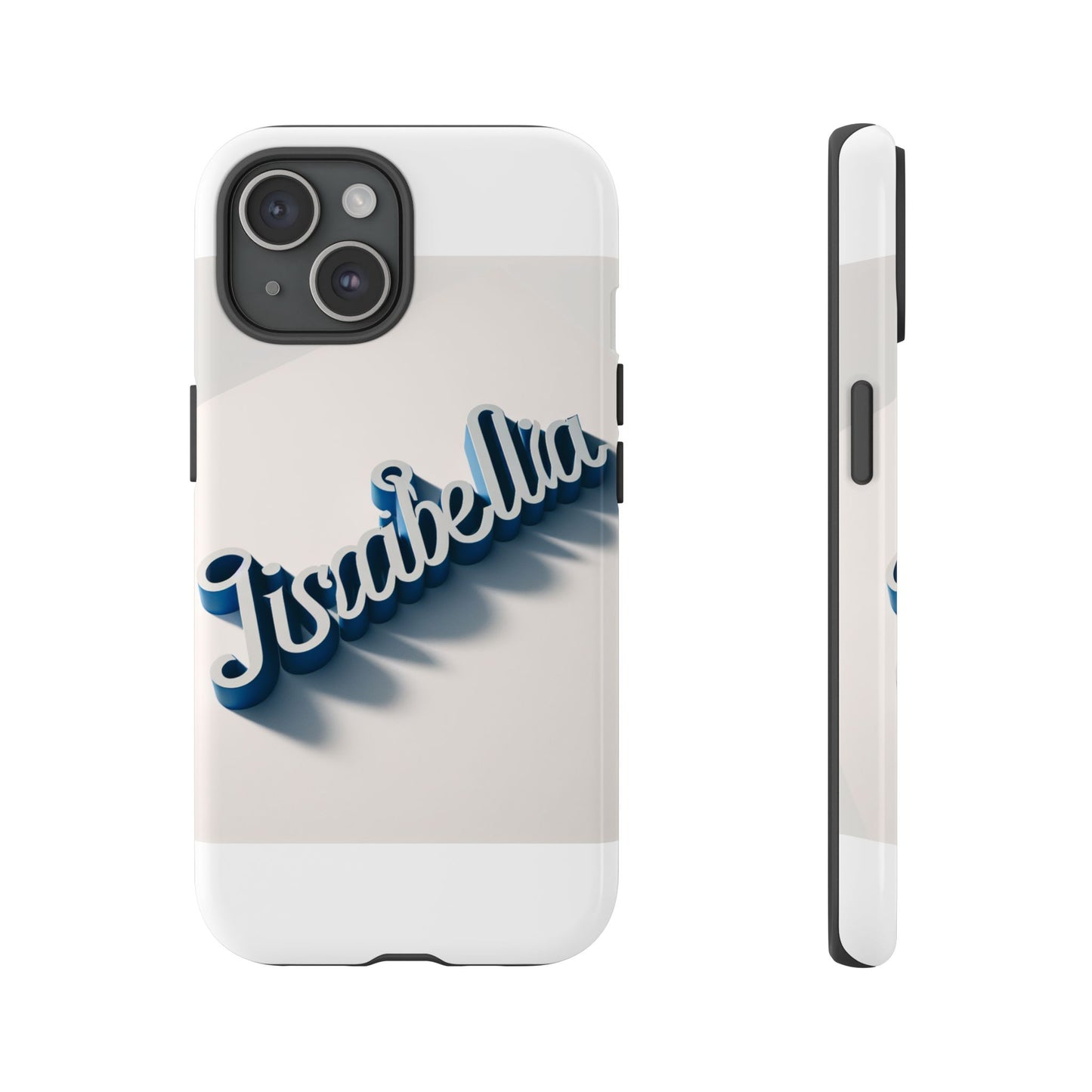 vibrant 3d alphabet design protective phone case in blue for unique style and self-expression compatible with iphone 13, 14, 15 & 16 – all models including pro, pro max & plus