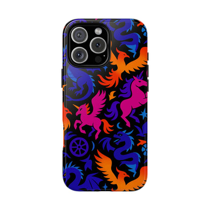 Vibrant 3D Fantasy Design Protective Phone Case for Stylish Protection Compatible with iPhone 13, 14, 15 & 16 – All Models Including Pro, Pro Max & Plus