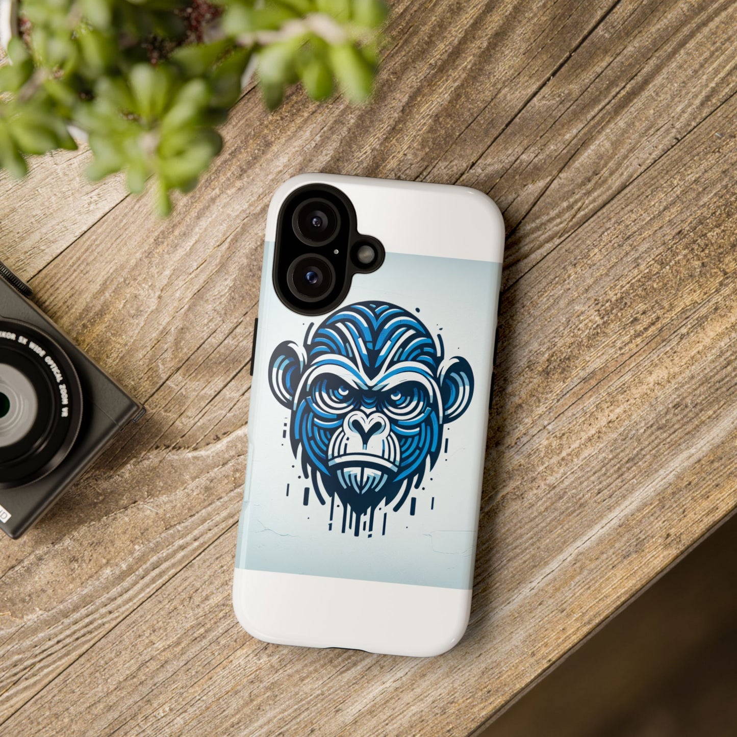 vibrant 3d gorilla design protective phone case for unique style and stylish protection compatible with iphone 13, 14, 15 & 16 – all models including pro, pro max & plus