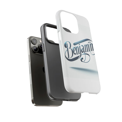 Vibrant 3D Typography Protective Phone Case in Blue – Stylish Protection for Smartphones Compatible with iPhone 13, 14, 15 & 16 – All Models Including Pro, Pro Max & Plus