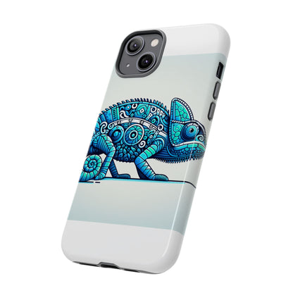 Vibrant 3D Chameleon Print Glossy Phone Case for Eye-Catching Protection Compatible with iPhone 13, 14, 15 & 16 – all models including Pro, Pro Max & Plus