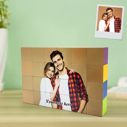 Custom Magnetic Building Blocks with Your Design for Kids and Adults, Waterproof, UV Printed, Creative Fun Gift for Friends and Family, 13.9 x 9.2 x 2.3cm