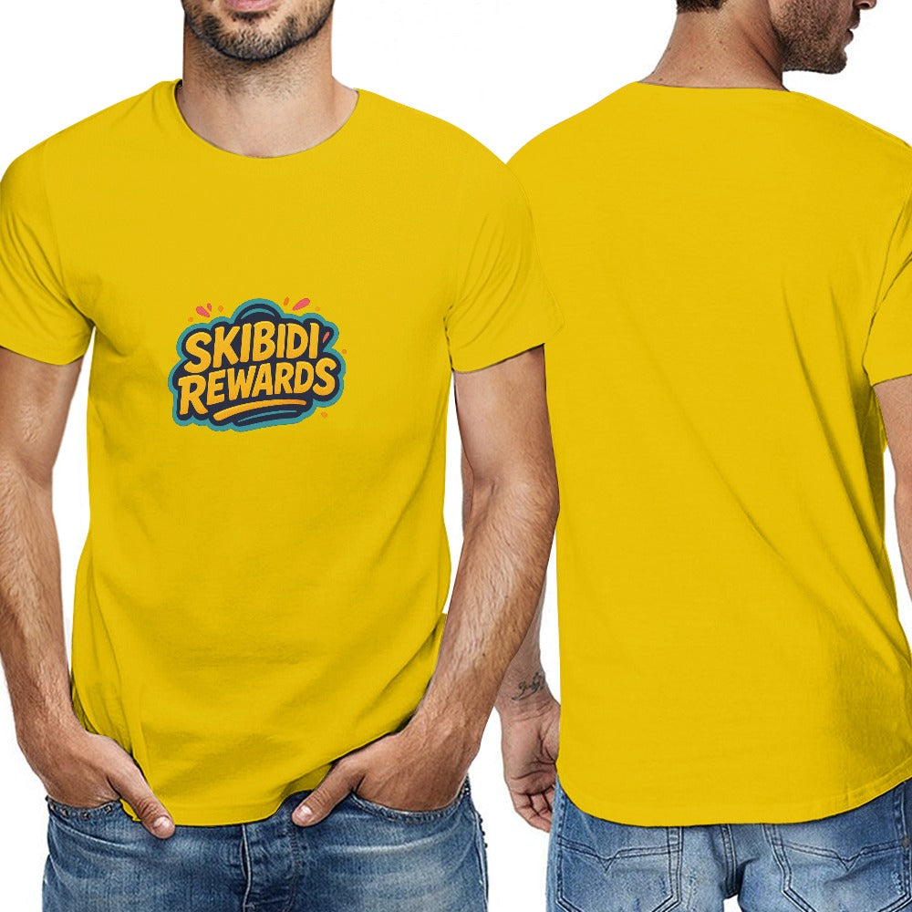 2025 150g men's short sleeve t-shirt, 100% cotton, double-sided printed design, breathable, comfortable for fitness, leisure, travel, available in sizes s-6xl