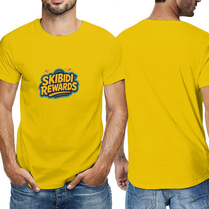 2025 150g Men's Short Sleeve T-shirt, 100% Cotton, Double-Sided Printed Design, Breathable, Comfortable for Fitness, Leisure, Travel, Available in Sizes S-6XL