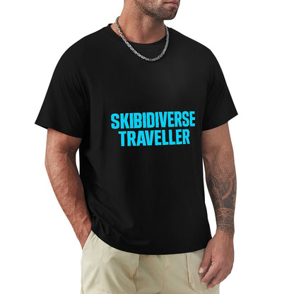 Men's T-shirt 100% Cotton Skibidiverse Traveller Graphic T-shirt - Casual Comfort Tee for Men, Vibrant Print, Relaxed Fit, Ideal for Gym, Travel, and Everyday Wear