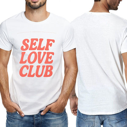 Men's Short Sleeve T-Shirt with Double-Sided Prints Cotton Tee for Fitness Casual and Everyday Wear Male Graphic T-Shirt Comfortable Breathable Top