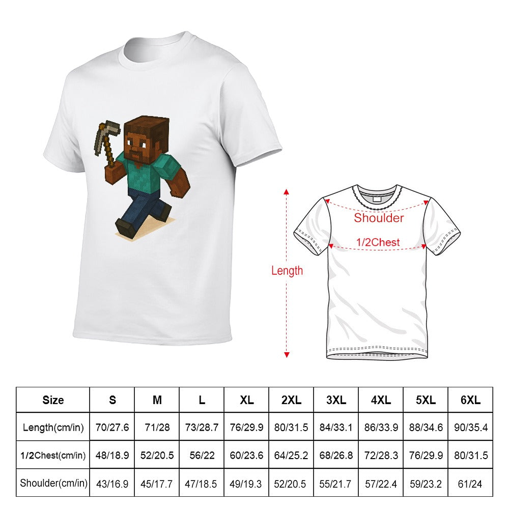 men's 100% cotton short sleeve t-shirt with unique double-sided print, casual fit, stylish and comfortable for fitness, leisure, home, travel - gift for him