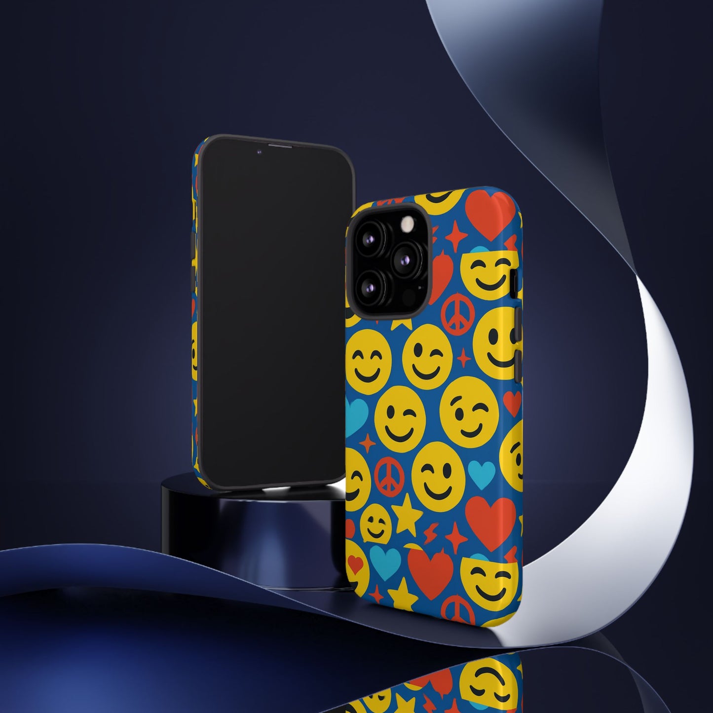 vibrant 3d emoji protective phone case for kids and adults – fun multicolour design for stylish protection compatible with iphone 13, 14, 15 & 16 – all models including pro, pro max & plus