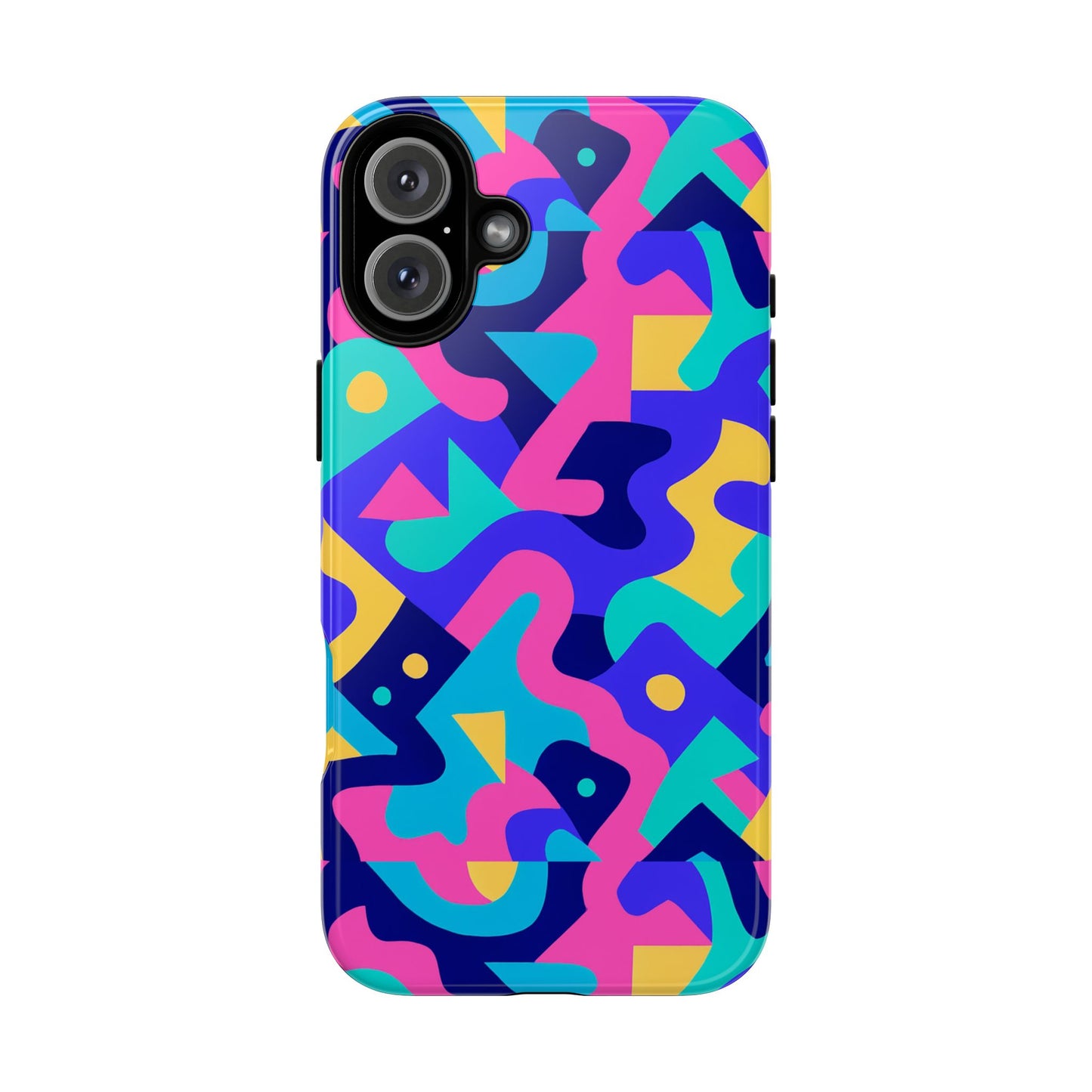 vibrant abstract pattern protective phone case stylish accessory for unique expression compatible with iphone 13, 14, 15 & 16 – all models including pro, pro max & plus