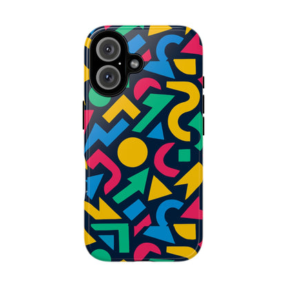 Vibrant 3D Geometric Print Phone Case for Men and Women – Stylish Protection with Multicolour Design, Compatible with iPhone 13, 14, 15 & 16 – All Models Including Pro, Pro Max & Plus