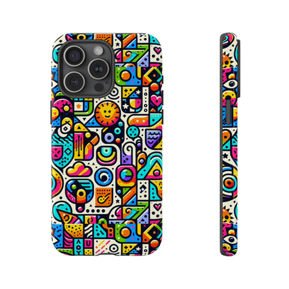 Pattern Image 9 Vibrant Shockproof Phone Case for Anime and Comic Fans with Bold Geometric Design, Durable Finish, and Impact Protection Compatibility with iPhone 13, 14, 15 & 16 – all models including Pro, Pro Max & Plus