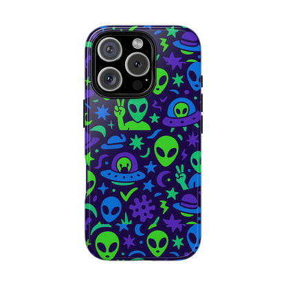 Multicolour Alien 3D Wrap Protective Phone Case, Playful Anime Design for Unisex Self-Expression, Stylish Protection, Compatible with iPhone 13, 14, 15 & 16 – all models including Pro, Pro Max & Plus