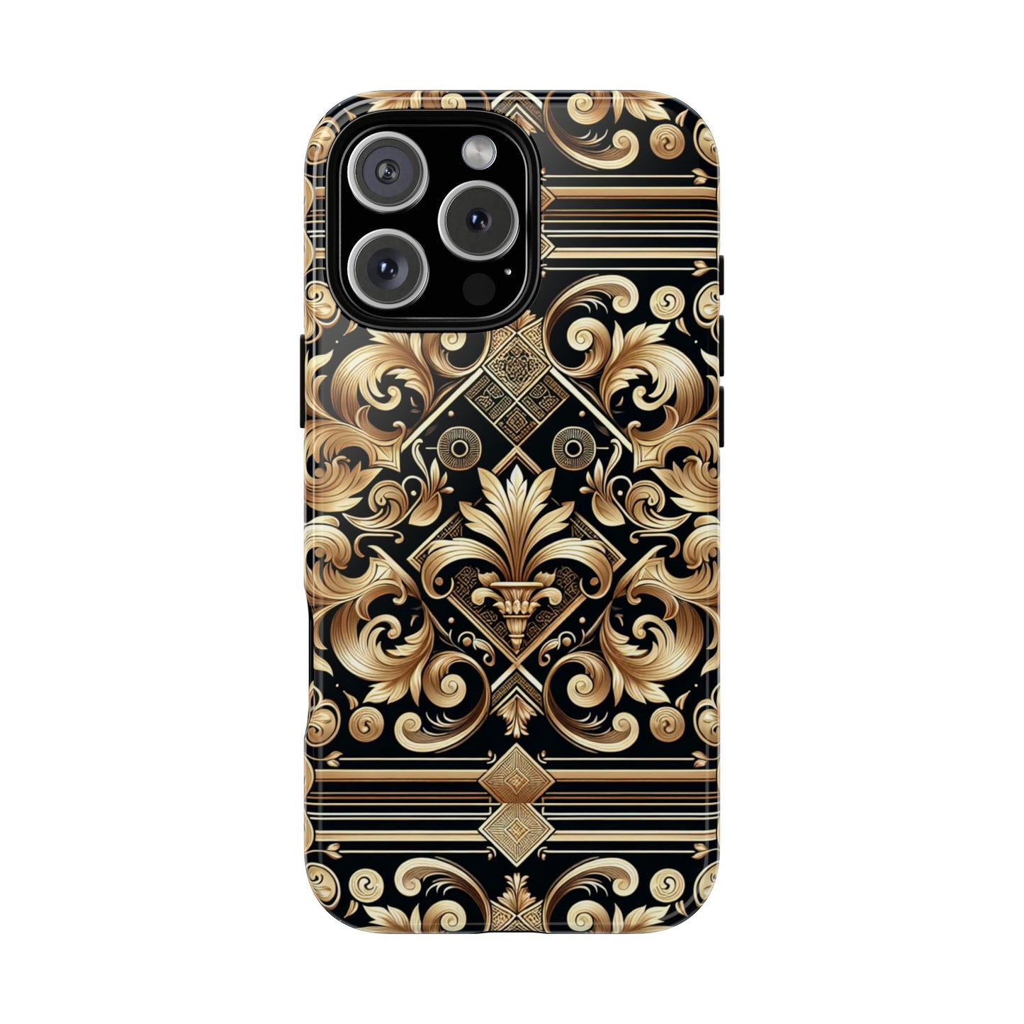 pattern image 2 phone case with 3d wrap design for stylish protection and luxurious baroque finish compatible with iphone 13, 14, 15 & 16 – all models including pro, pro max & plus
