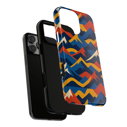 Vibrant 3D Mountain Design Protective Phone Case for Unique Accessory Lovers Compatible with iPhone 13, 14, 15 & 16 – all models including Pro, Pro Max & Plus