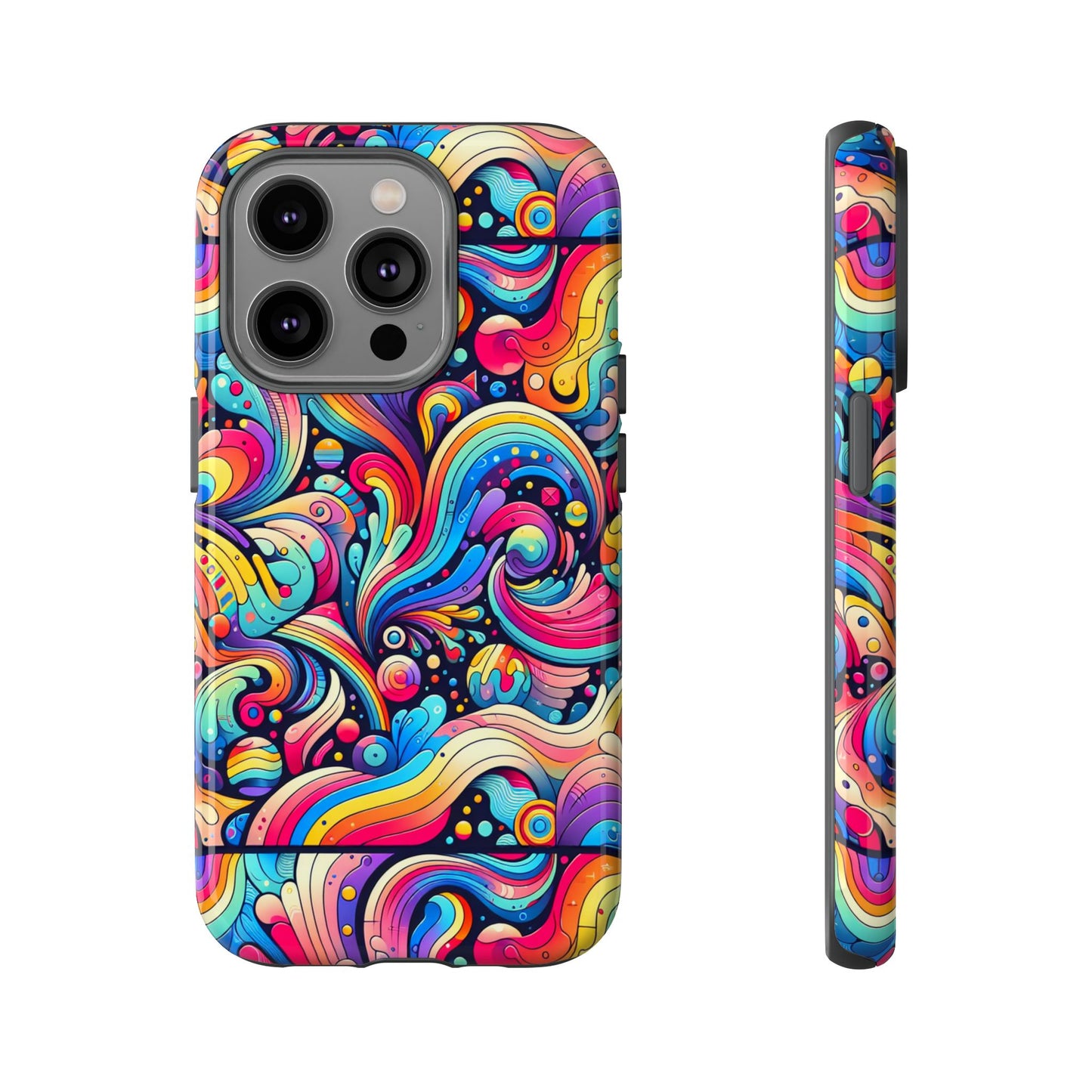 pink pattern image 2 smartphone case with 3d wrap design for stylish protection