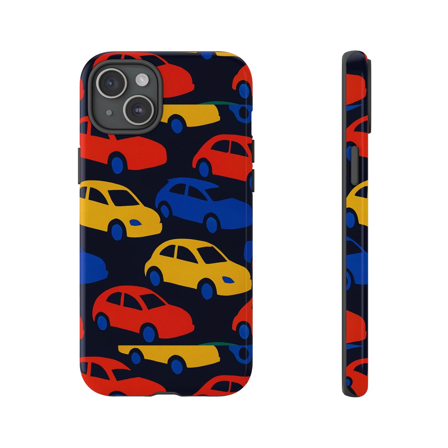 multicolour 3d car design protective phone case stylish accessory for unique expression compatible with iphone 13, 14, 15 & 16 – all models including pro, pro max & plus