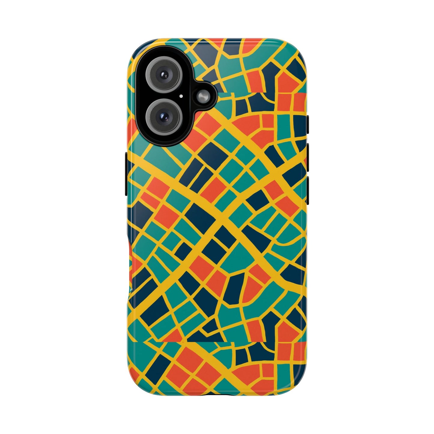 multicolour geometric 3d wrap protective phone case stylish accessory for men and women vibrant design ideal for unique expression compatible with iphone 13, 14, 15 & 16 – all models including pro, pro max & plus