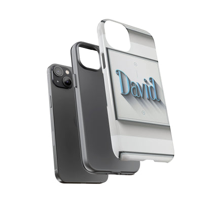 David Blue Anime Comic Style Shockproof Phone Case for Men Women Durable Protective Cover with 3D Wrap Design