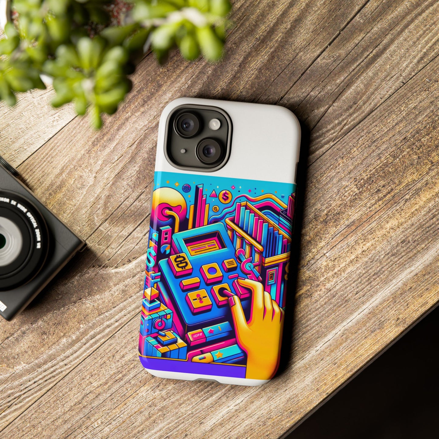 fantum finance dept protective phone case, 3d wrap design, durable silicone liner, uv protected, ideal gift for tech enthusiasts and anime lovers