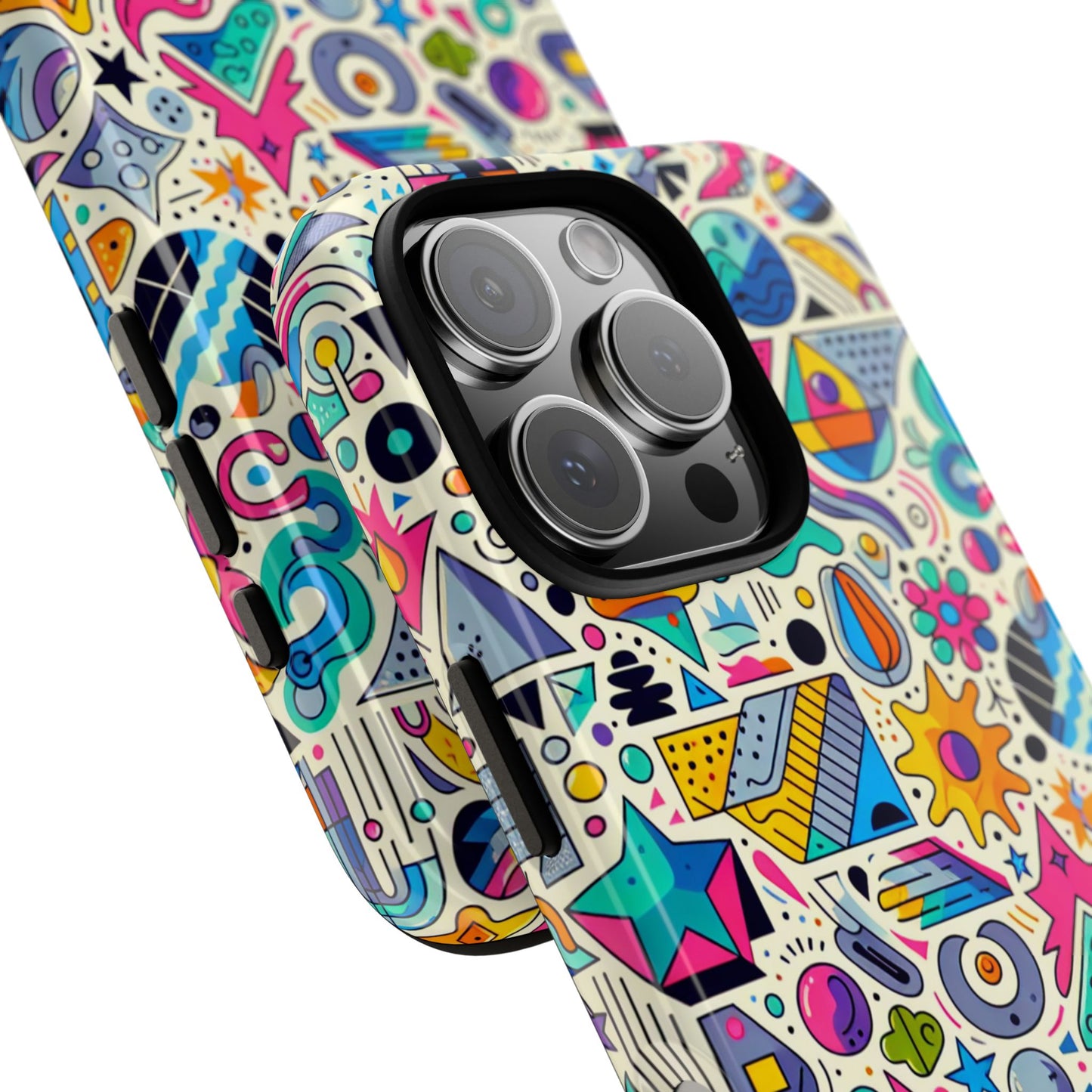 pattern image 5 vibrant shockproof phone case for anime and comic fans - stylish protective cover with 3d wrap design compatible with iphone 13, 14, 15 & 16 – all models including pro, pro max & plus