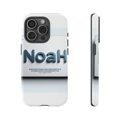 Stylish 3D Text Phone Case with Modern Design in Blue – Trendy Protection for Individuals – Compatible with iPhone 13, 14, 15 & 16 – All Models Including Pro, Pro Max & Plus