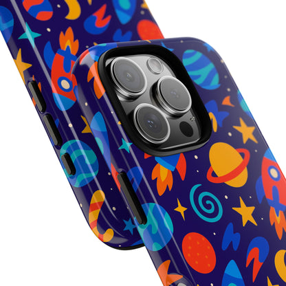Vibrant Space Theme Protective Phone Case with 3D Wrap Design for Unique Expression Compatible with iPhone 13, 14, 15 & 16 – all models including Pro, Pro Max & Plus