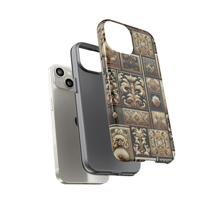 Pattern Image 4 Vibrant 3D Phone Case for Anime and Comic Fans with Baroque Gold Ornate Design Compatible with iPhone 13, 14, 15 & 16 – all models including Pro, Pro Max & Plus