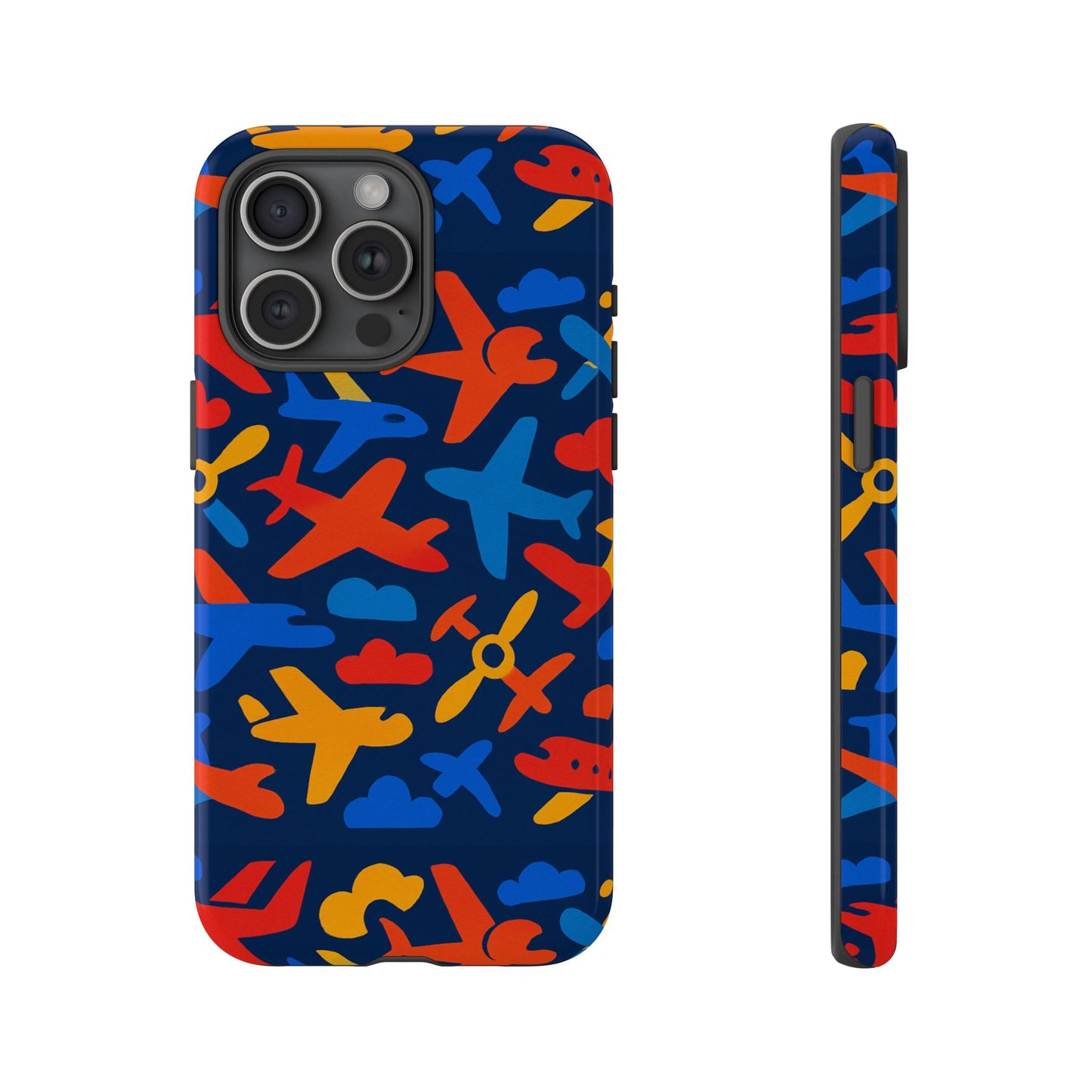 vibrant 3d wrap protective phone case with colourful aviation design for stylish protection compatible with iphone 13, 14, 15 & 16 – all models including pro, pro max & plus
