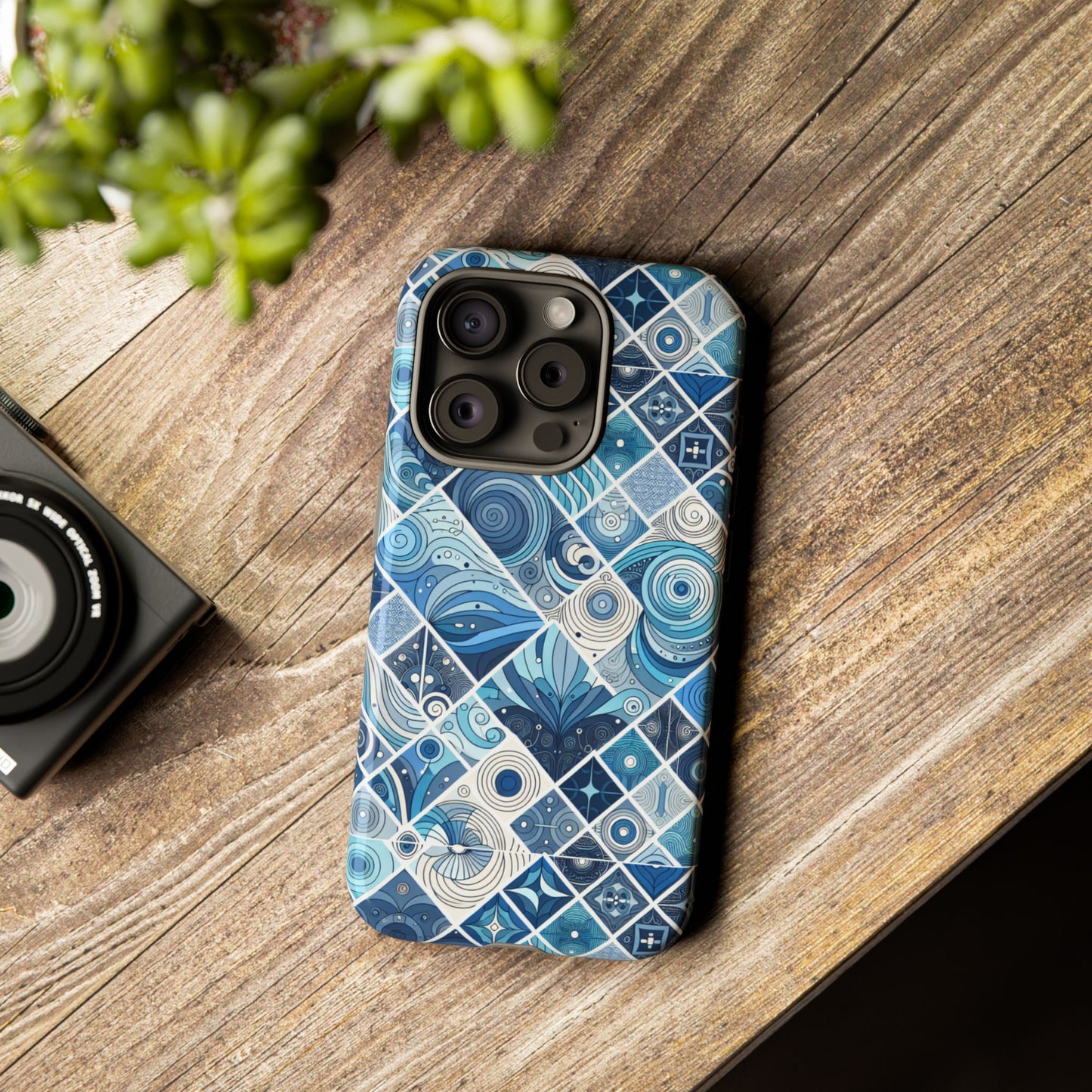 1 pattern image 1 vibrant shockproof phone case for anime and comic fans, retro art style, durable & uv protected, compatible with iphone 13-16 pro max plus