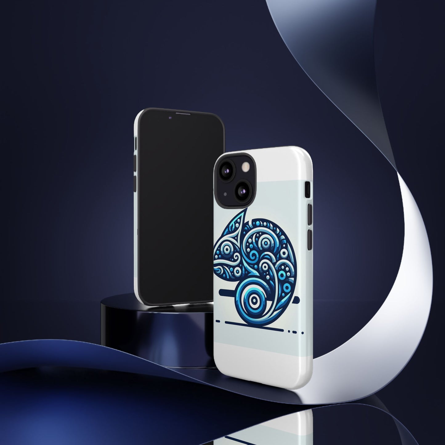 vibrant 3d blue animal design protective phone case – unique accessory for self-expression compatible with iphone 13, 14, 15 & 16 – all models including pro, pro max & plus