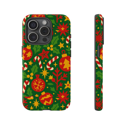 Vibrant Christmas Themed 3D Wrap Phone Case for Smartphones - Fun Holiday Accessory for Self-Expression Compatible with iPhone 13, 14, 15 & 16 – all models including Pro, Pro Max & Plus
