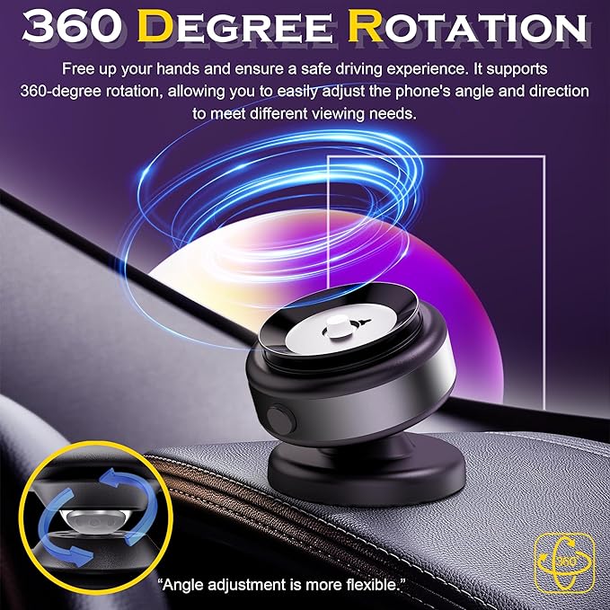 for iphone samsung xiaomi magnetic car mount vacuum phone holder 360 ° rotatable