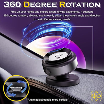 For iPhone Samsung Xiaomi magnetic car mount vacuum phone holder 360 ° rotatable