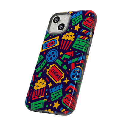 Vibrant Multicolour Cinema-Themed 3D Wrap Protective Phone Case for Self-Expression Stylish Protection Compatible with iPhone 13, 14, 15 & 16 – all models including Pro, Pro Max & Plus