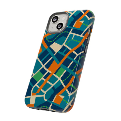 Multicolour Abstract Geometric Phone Case for Stylish Protection Compatible with iPhone 13, 14, 15 & 16 – All Models Including Pro, Pro Max & Plus