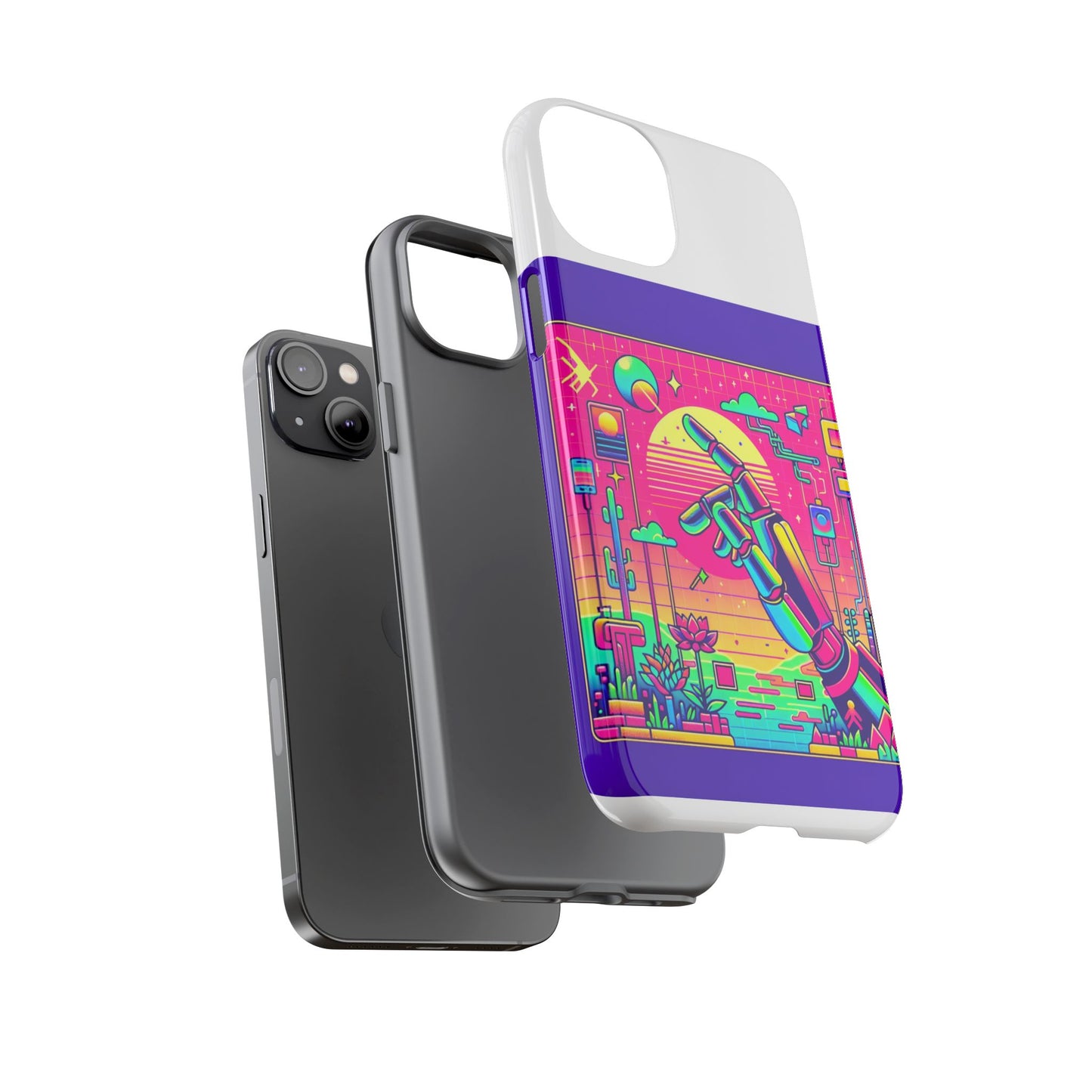 touch grass technician 3d wrap protective phone case