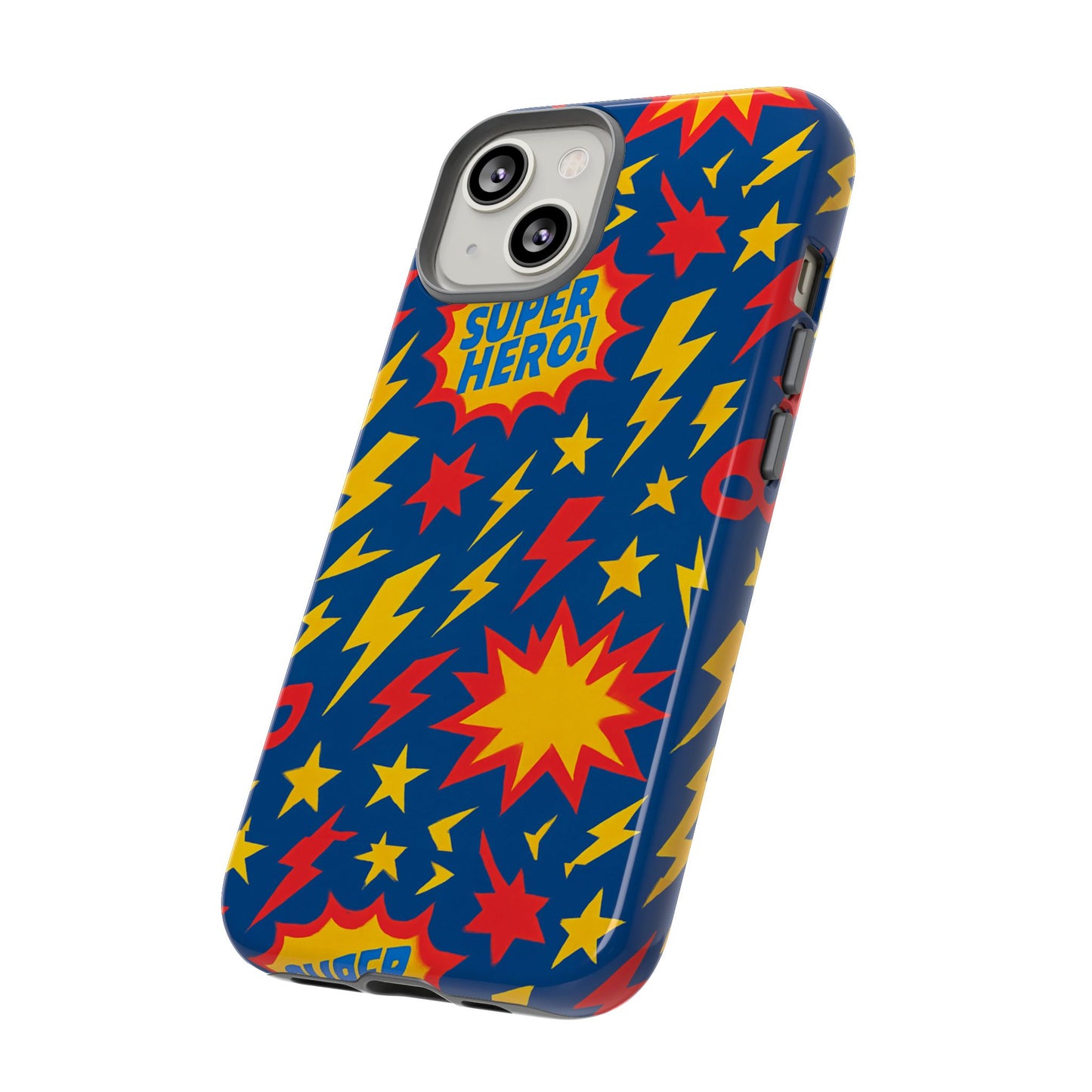 vibrant 3d superhero phone case – colourful retro design for kids and adults – stylish protection compatible with iphone 13, 14, 15 & 16 – all models including pro, pro max & plus
