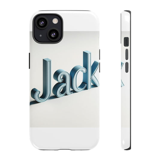 Vibrant 3D Text Protective Phone Case in Blue for Unique Self-Expression – Stylish Protection Compatible with iPhone 13, 14, 15 & 16 – all models including Pro, Pro Max & Plus