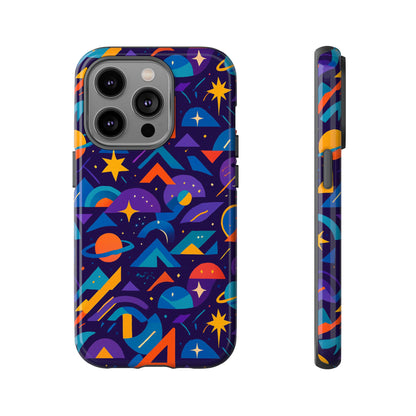 Vibrant Geometric 3D Wrap Protective Phone Case for Unique Accessories Lovers Compatible with iPhone 13, 14, 15 & 16 – all models including Pro, Pro Max & Plus