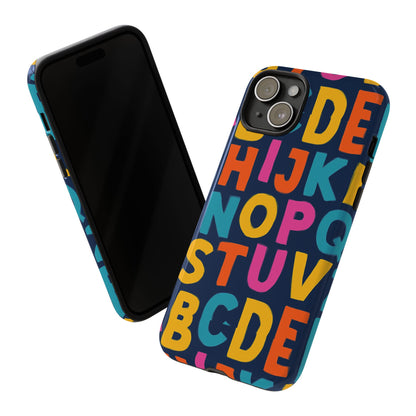 Multicolour Alphabet 3D Wrap Protective Phone Case for Unique Style and Playful Expression Compatible with iPhone 13, 14, 15 & 16 – All Models Including Pro, Pro Max & Plus