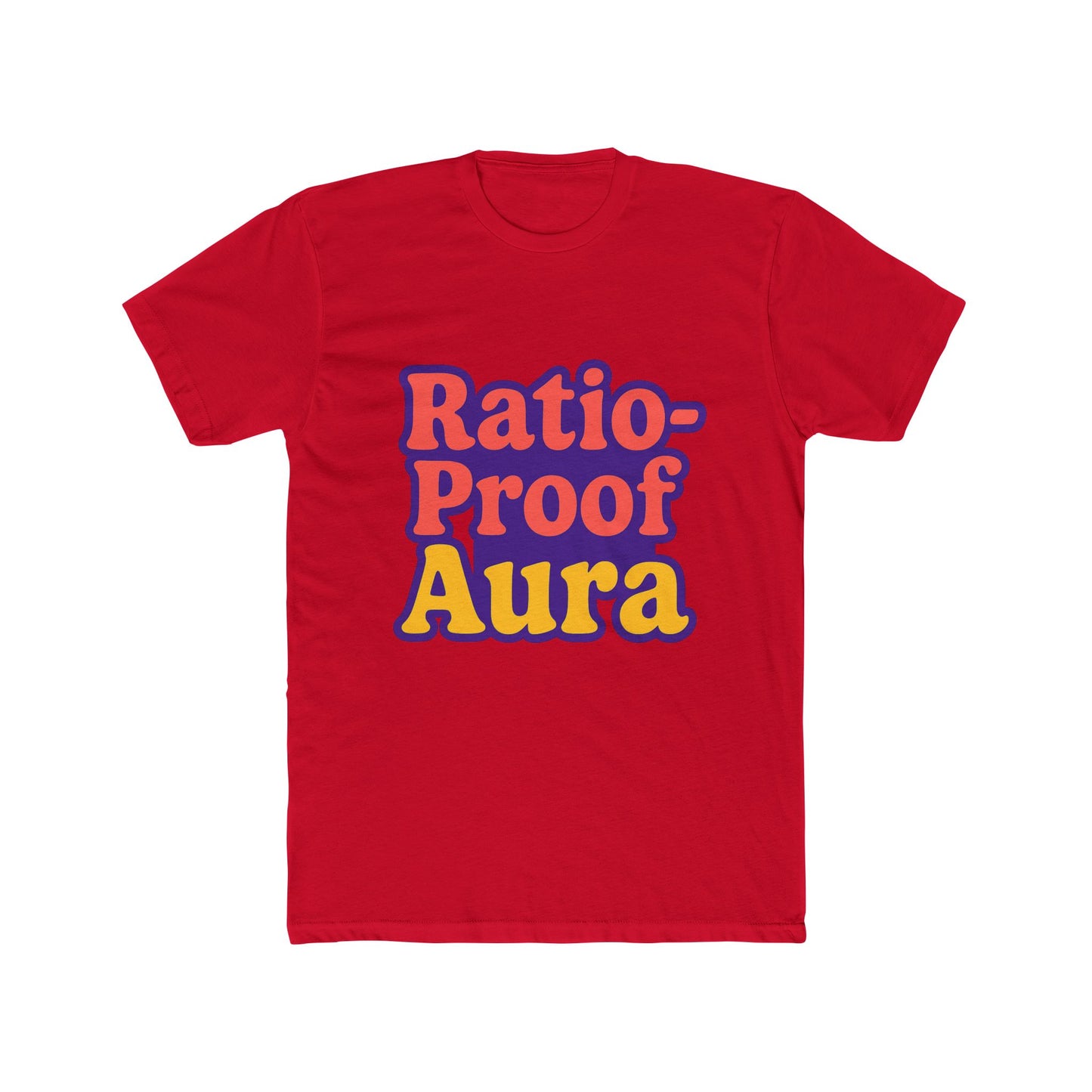 ratio-proof aura unisex t-shirt - funny meme purple tee for trendsetters