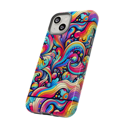 Pattern Image 2 Vibrant 3D Phone Case for Anime and Comic Fans with Abstract Art Design Compatible with iPhone 13, 14, 15 & 16 – all models including Pro, Pro Max & Plus