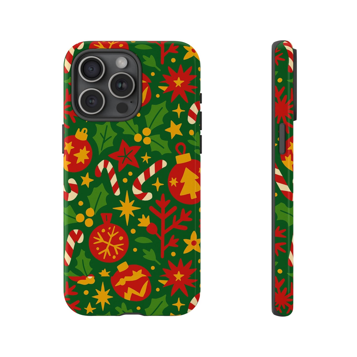 vibrant christmas themed 3d wrap phone case for smartphones - fun holiday accessory for self-expression compatible with iphone 13, 14, 15 & 16 – all models including pro, pro max & plus