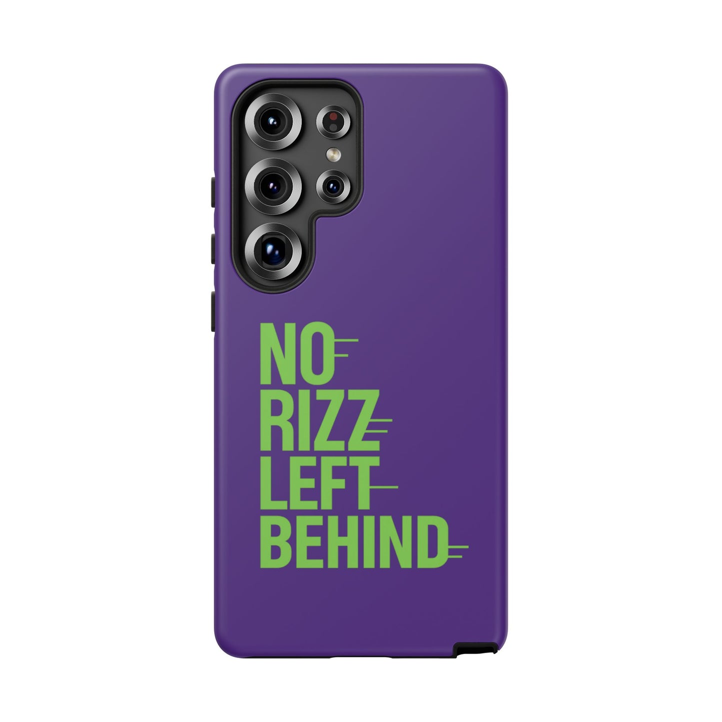 tough phone case - no rizz left behind - durable, stylish protection for active lifestyles - impact-resistant, dual layer, shock-absorbing tpu - perfect gift for tech lovers