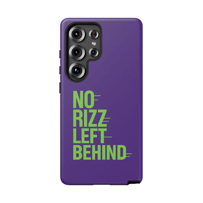 Tough Phone Case - No Rizz Left Behind - Durable, Stylish Protection for Active Lifestyles - Impact-Resistant, Dual Layer, Shock-Absorbing TPU - Perfect Gift for Tech Lovers