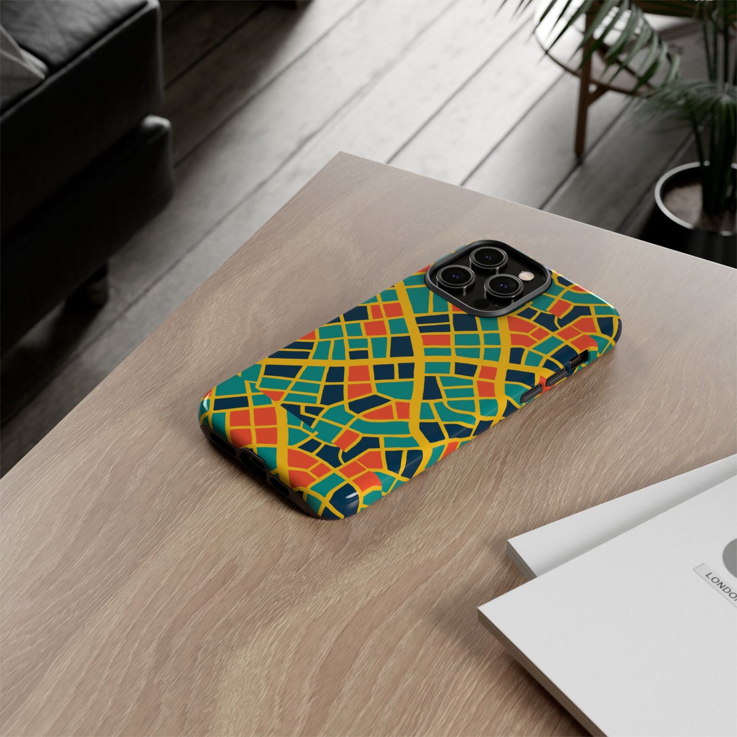 multicolour geometric 3d wrap protective phone case stylish accessory for men and women vibrant design ideal for unique expression compatible with iphone 13, 14, 15 & 16 – all models including pro, pro max & plus