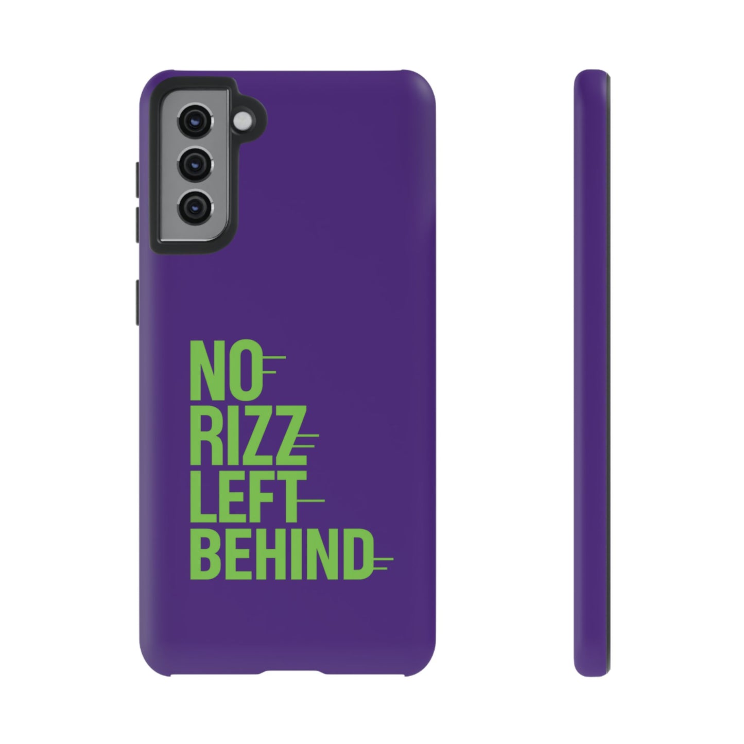 tough phone case - no rizz left behind - durable, stylish protection for active lifestyles - impact-resistant, dual layer, shock-absorbing tpu - perfect gift for tech lovers