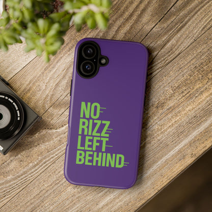 Tough Phone Case - No Rizz Left Behind - Durable, Stylish Protection for Active Lifestyles - Impact-Resistant, Dual Layer, Shock-Absorbing TPU - Perfect Gift for Tech Lovers