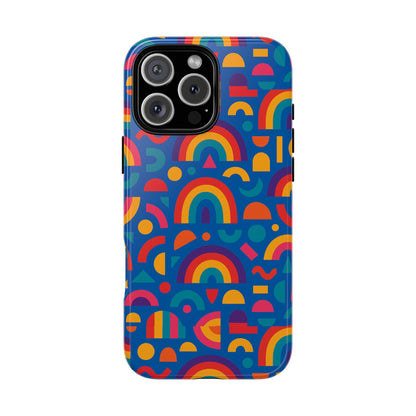 Rainbow 3D Wrap Protective Phone Case Stylish Accessory for Adults and Teens Compatible with iPhone 13, 14, 15 & 16 – All Models Including Pro, Pro Max & Plus